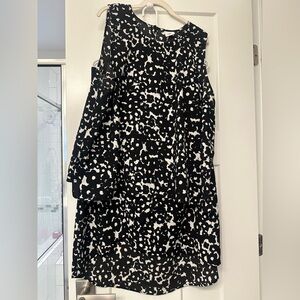 Stylish Black and White Women's Dress